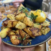 Lemon potatoes   at Opa Taverna in West Chester