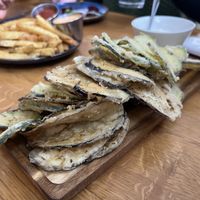 Opa zucchini chips  at Opa Taverna in West Chester