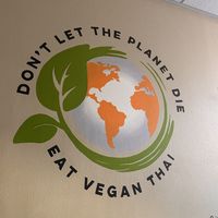 Love their slogan!   at Basil Vegan Thai & Sushi in Las Vegas