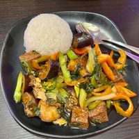 Spicy Eggplant with Tofu at Basil Vegan Thai & Sushi in Las Vegas