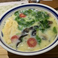 Soup noodles   at Heyue Sukongjian in Puer