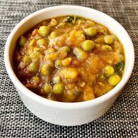 Vegetable curry at Aura Restaurant in Dubai