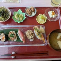 The whole set at Vegan Sushi Kyoto in Kyoto