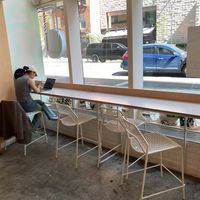 This is all the seating inside at Avo in New York City