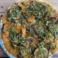Vegan vital pizza  at IJKA Minca Cafe Pizzeria in Minca