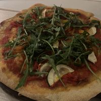 Vegetariana pizza made vegan without the cheese  at Mi Familia Ristorante in Willemstad