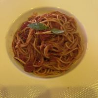 Pasta pomodoro e basilico  at Mi Familia Ristorante in Willemstad