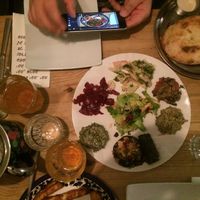 Lovely but big starters. at Nanuchka in Tel Aviv