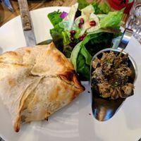 Krtofiliani (potato in pastry). Not bad at all. at Nanuchka in Tel Aviv