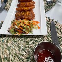 Veggie Fritters at Garmaii Duty Free & Diner in Soufriere