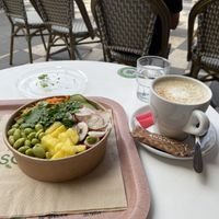 Vegan bakon bowl with tahini   at SO Green in Nice