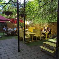 rear patio at Resto Vego in Montreal