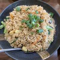 Vegetable fried rice - huge serve, really tastyy  at Lims Kitchen in Warners Bay