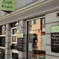 Cafe exterior at Cafe Kiwi in Bad Windsheim