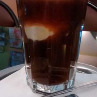 Iced coffee with ice cream at Cafe Kiwi in Bad Windsheim