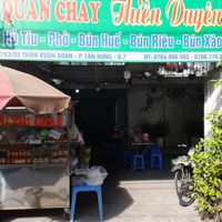 Looking in.  Name. Address. Phone number at Hủ Tiếu Chay Thiên Duyên in Ho Chi Minh City