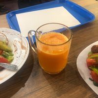 0,5 fresh pressed orange juice - 150 rub at Falafel King in St Petersburg