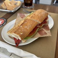 Bocadillo hummus   at Venus  in Nigran