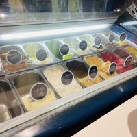 3 vegan flavors: guanabana, blackberry, passionfruit  at Galapagos Deli in Puerto Ayora