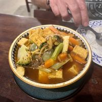 Spicy red curry with tofu   at Coconut Café  in Koh Chang