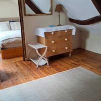 Attic dressing area at Gorllan in Eglwyswrw