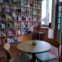 Interior at L'îlebrairie in Paris
