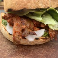 Portobello sandwich  at Oben in Vienna