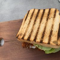 Portobello sandwich  at Oben in Vienna