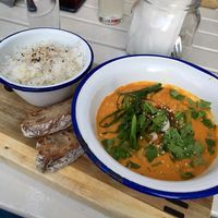 Vegan curry at Oben in Vienna