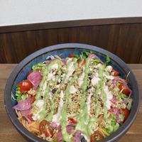 Big salad  at nama to hakko - Pop Up in Kyoto