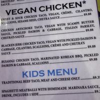 Vegan chicken tacos!  at The Dream Tacos in Lewisville