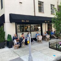 Al fresco dining
 at Bel Ami in New York City