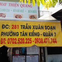 Address. Phone number at Quán chay Thiện Quang in Ho Chi Minh City