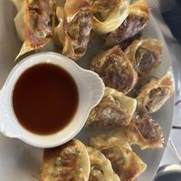 Mushrooms dumplings.   Tasty. A bit oily.  at Toutofu in Paris