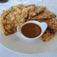 Leek patties at Toutofu in Paris