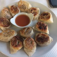 Dumplings with mushrooms at Toutofu in Paris