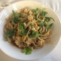 Dan Dan (ramen with tofu and peanut sauce) at Toutofu in Paris