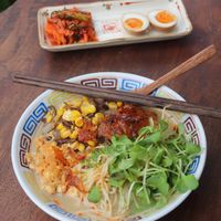 Vegan tantanmen at Muoi Me Vegetarian & Vegan in Hoi An