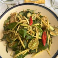 Layered tofu salad, it’s a must! So fresh and zingy!  at Muoi Me Vegetarian & Vegan in Hoi An