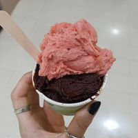 Sugar-free strawberry and chocolate at Gelatissimo Eastland in Ringwood