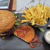 Crispy Chicken Burger  at Lena Alm in Schladming