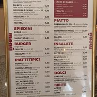 Menù at Yalla Amigo in Verona