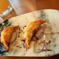 Gyosas with black truffle sauce at Maora Restaurant - Batignolles in Paris