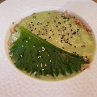 Gaspacho concombre poire at Maora Restaurant - Batignolles in Paris