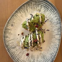 Crispy rice appetizer  at Maora Restaurant - Batignolles in Paris