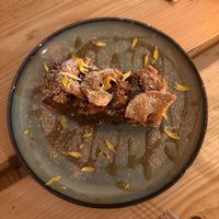 Toffee apple cake  at Roots Cafe Inv in Inverness