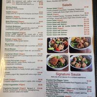 Appetizer menu (as of April 2026) at Kabobi in Chicago