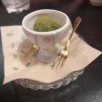 Matcha ice cream   at UNO RAMEN - Sanjo in Kyoto