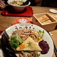 Ramen (we over ordered extra onion !) at UNO RAMEN - Sanjo in Kyoto