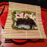 Hand rolled Sushi at UNO RAMEN - Sanjo in Kyoto